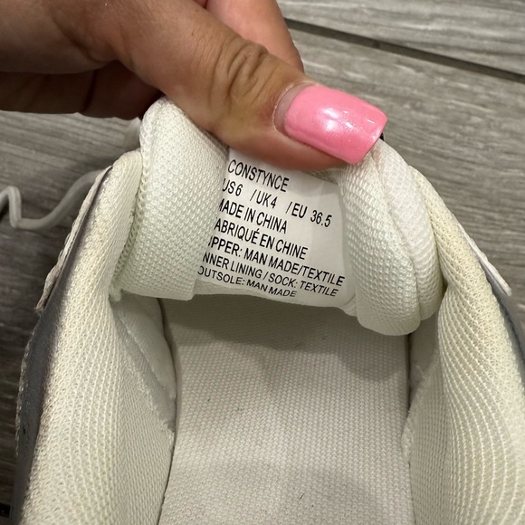 Silver and white JustFab Sneakers - Picture 4 of 4